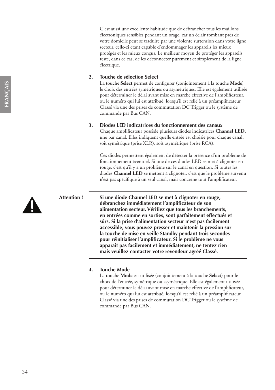 Classe Audio CA-5100 User Manual | Page 34 / 180