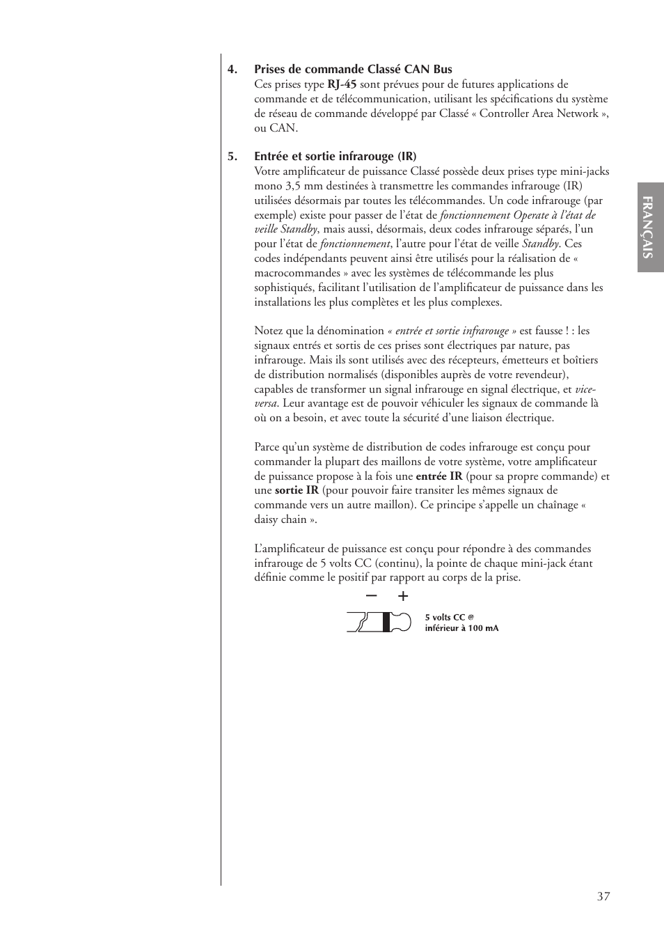Classe Audio CA-5100 User Manual | Page 37 / 180