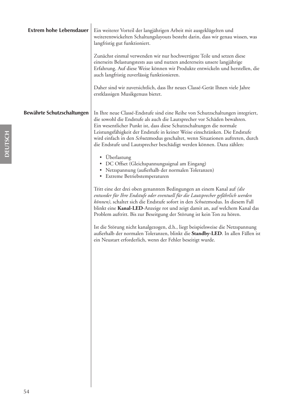 Classe Audio CA-5100 User Manual | Page 54 / 180