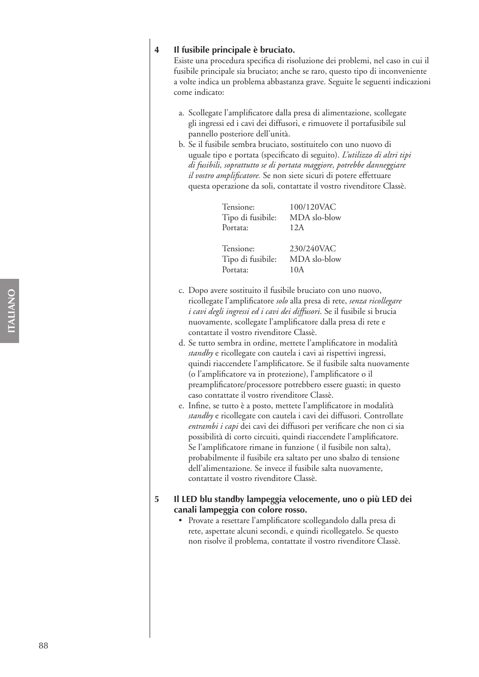 Classe Audio CA-5100 User Manual | Page 88 / 180
