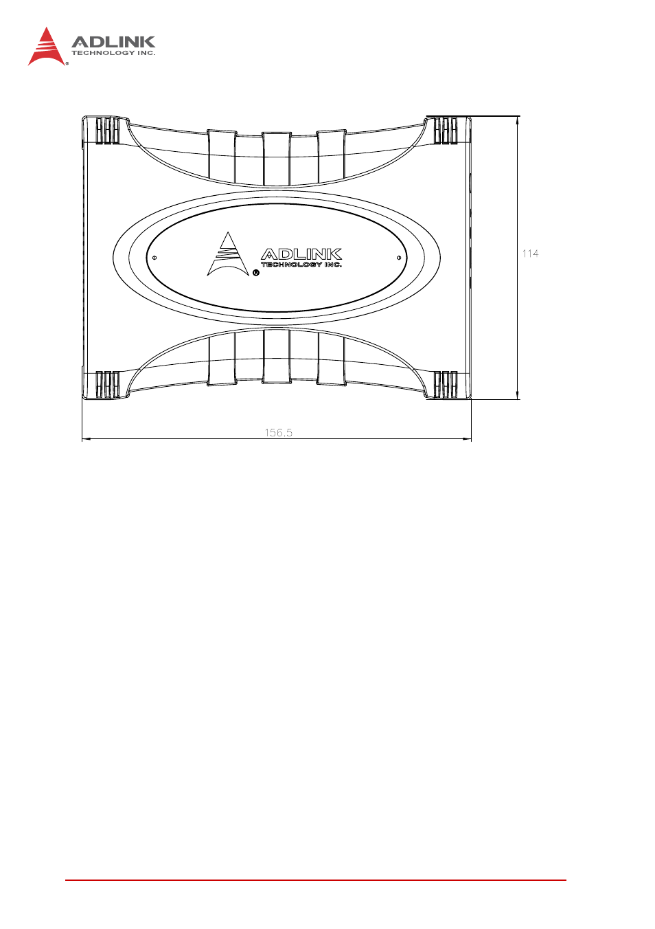 Figure 1-3, Usb-2401 module side view | ADLINK USB-2401 User Manual | Page 22 / 60