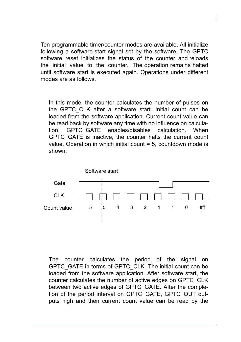 3 general purpose timer/counter modes, General purpose timer/counter modes, Figure 3-11 | Mode 1-simple gated-event calculation | ADLINK USB-2401 User Manual | Page 49 / 60