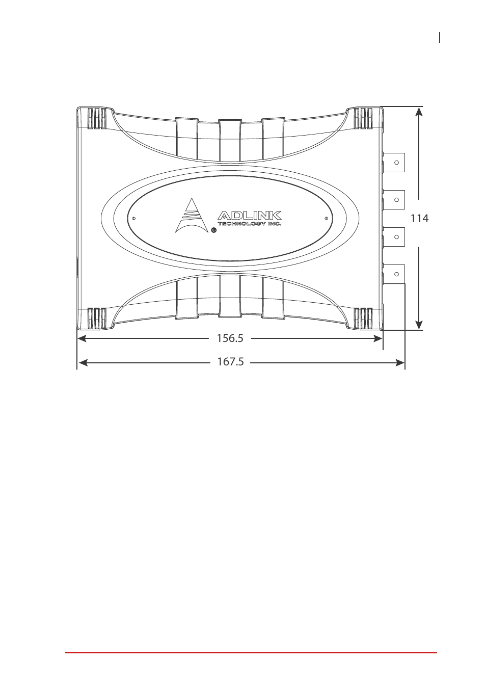 Figure 1-2, Usb-2405 module front view, Figure 1-3 | Usb-2405 module side view | ADLINK USB-2405 User Manual | Page 19 / 56