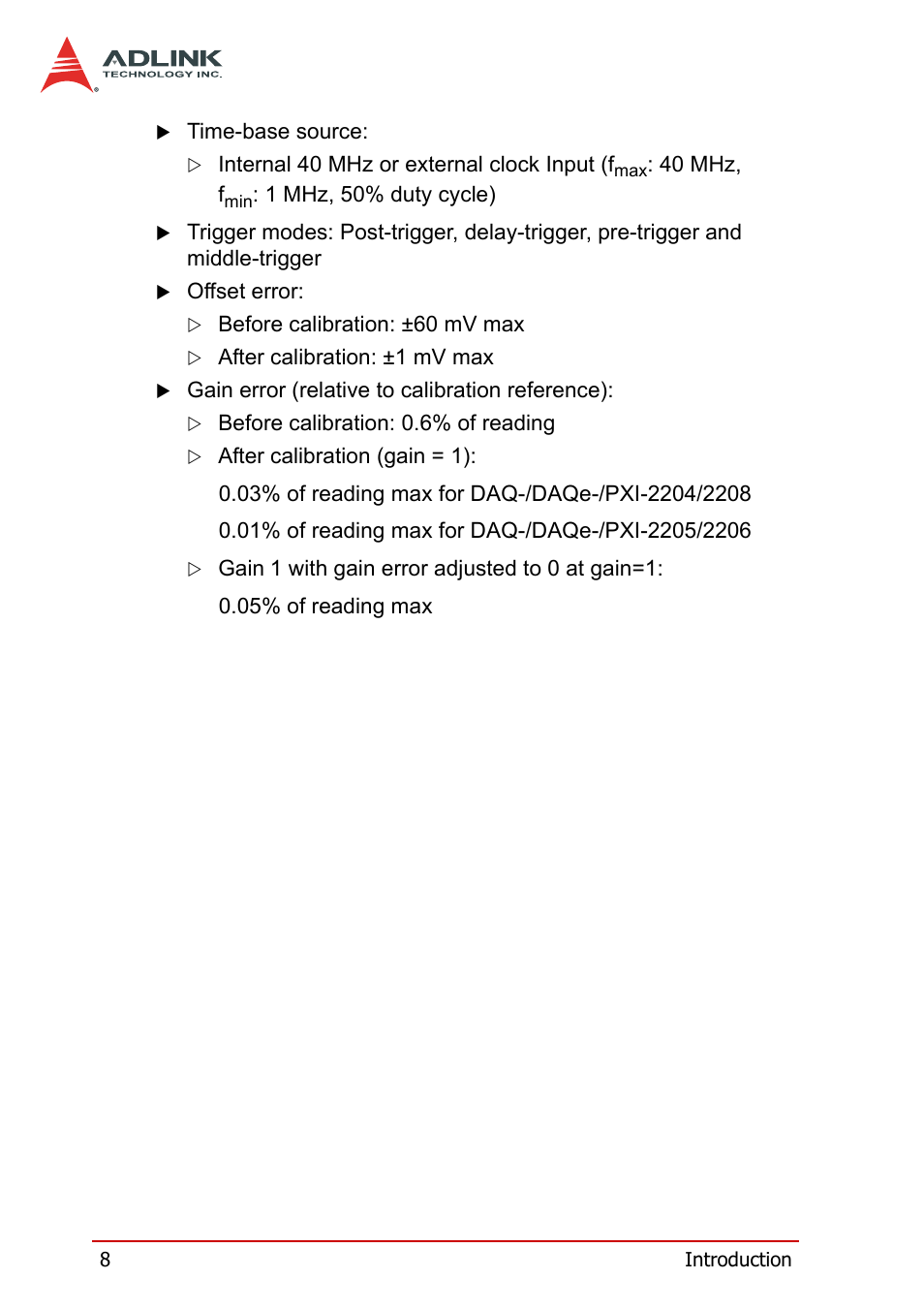 ADLINK PXI-2208 User Manual | Page 20 / 100