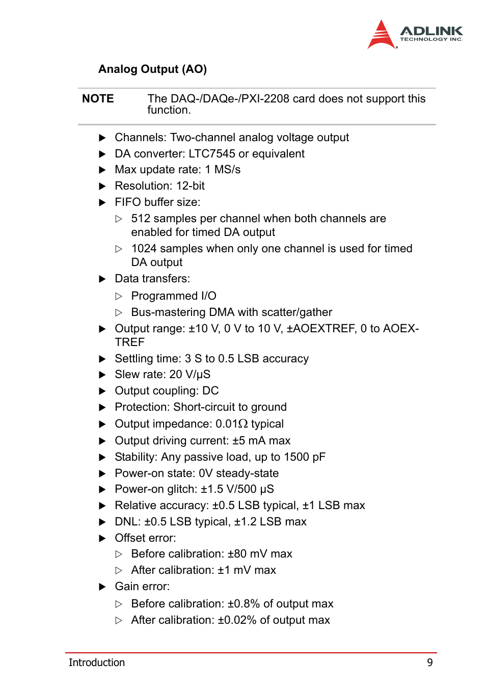 ADLINK PXI-2208 User Manual | Page 21 / 100