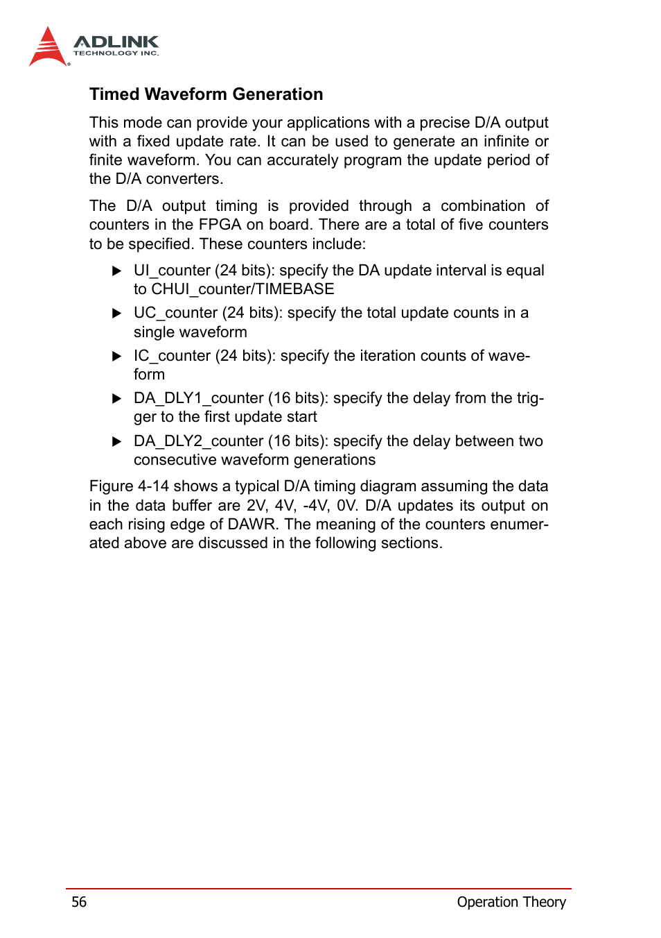 Timed waveform generation | ADLINK PXI-2208 User Manual | Page 68 / 100