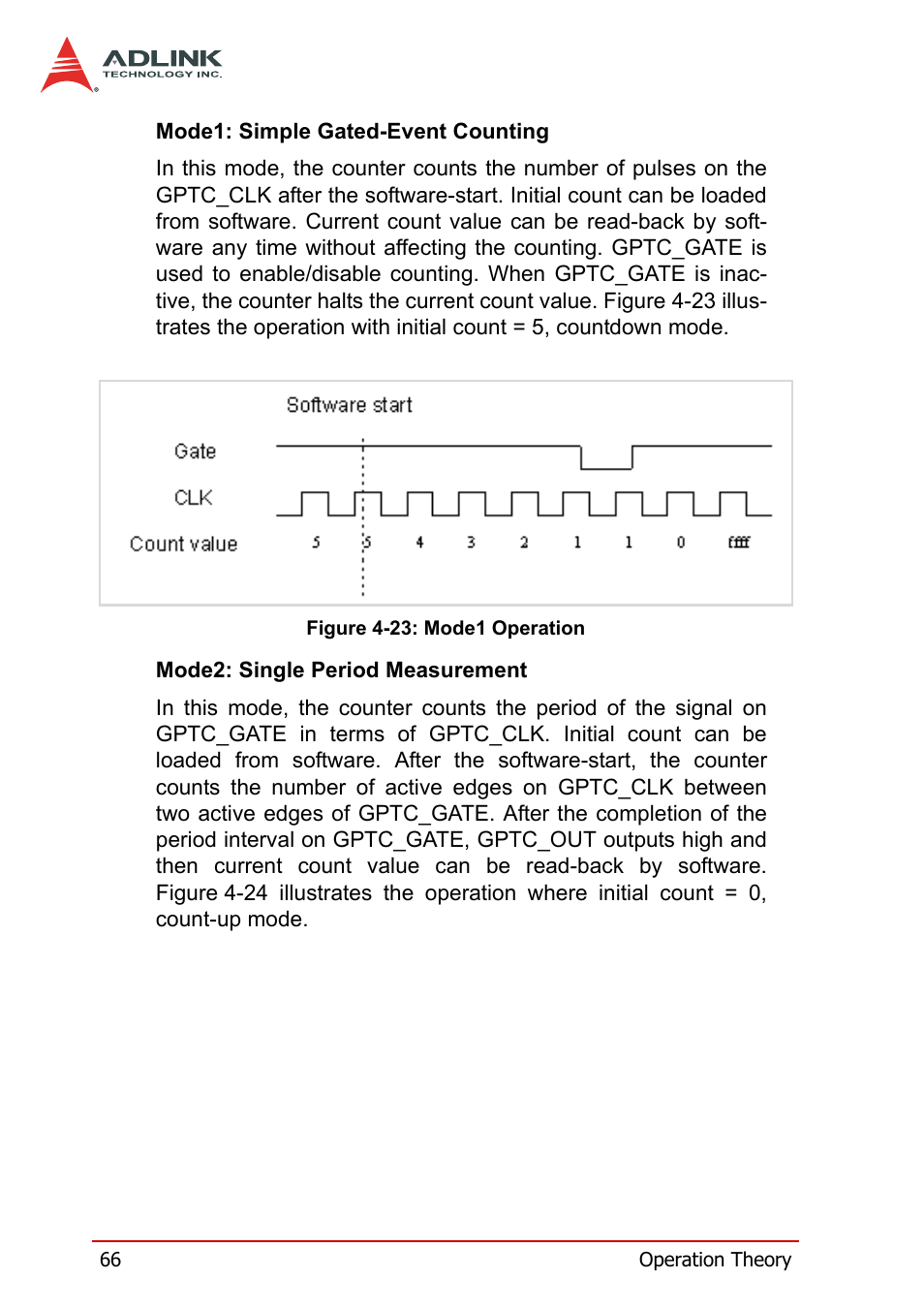 Figure 4-23: mode1 operation | ADLINK PXI-2208 User Manual | Page 78 / 100