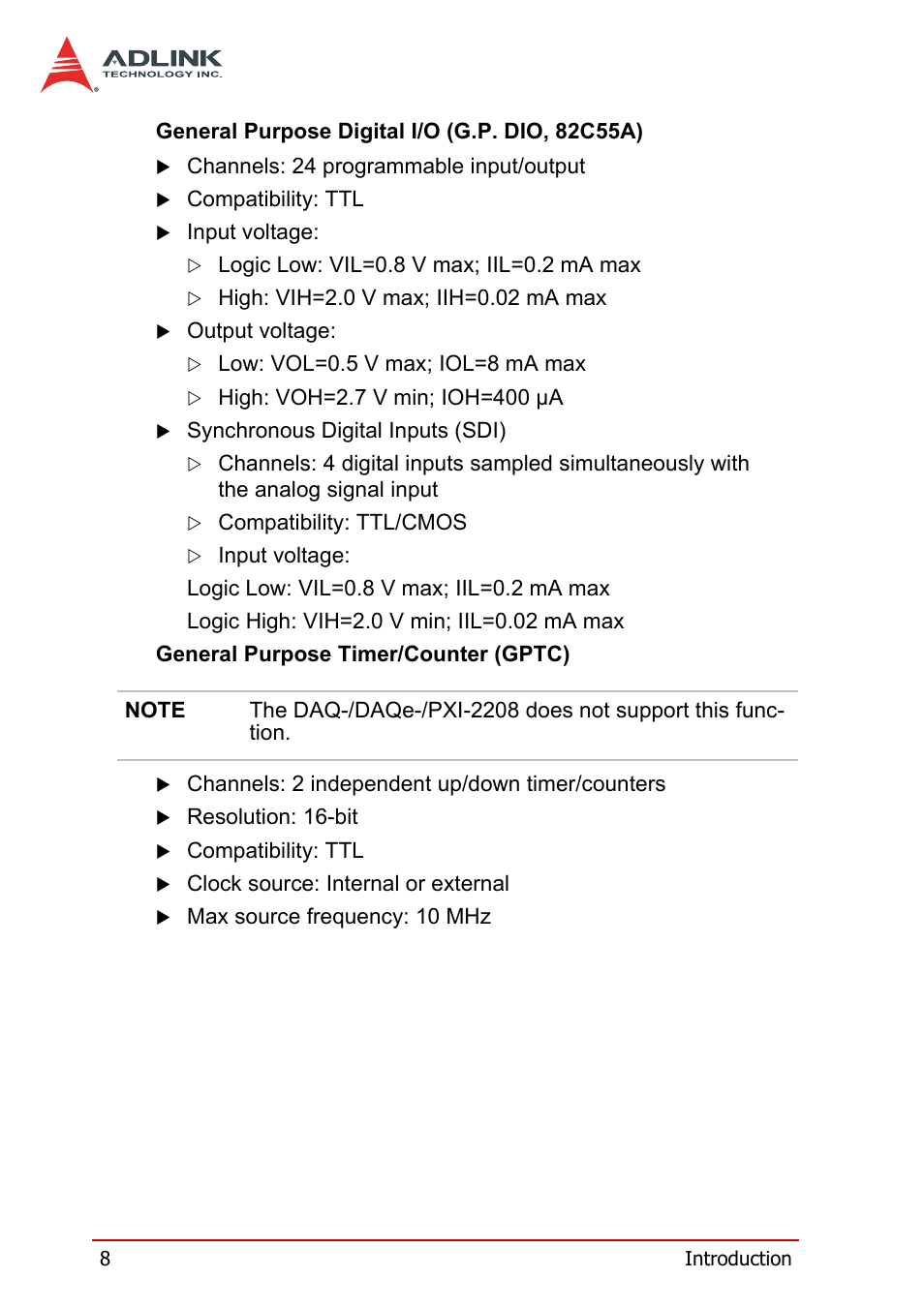 ADLINK DAQe-2214 User Manual | Page 20 / 94