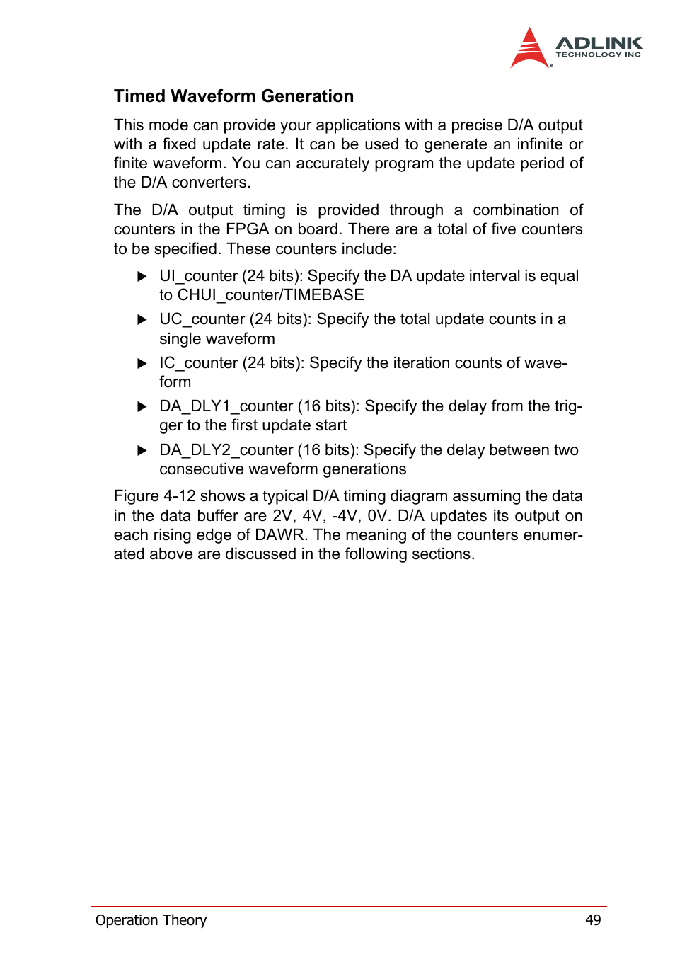 Timed waveform generation | ADLINK DAQe-2214 User Manual | Page 61 / 94