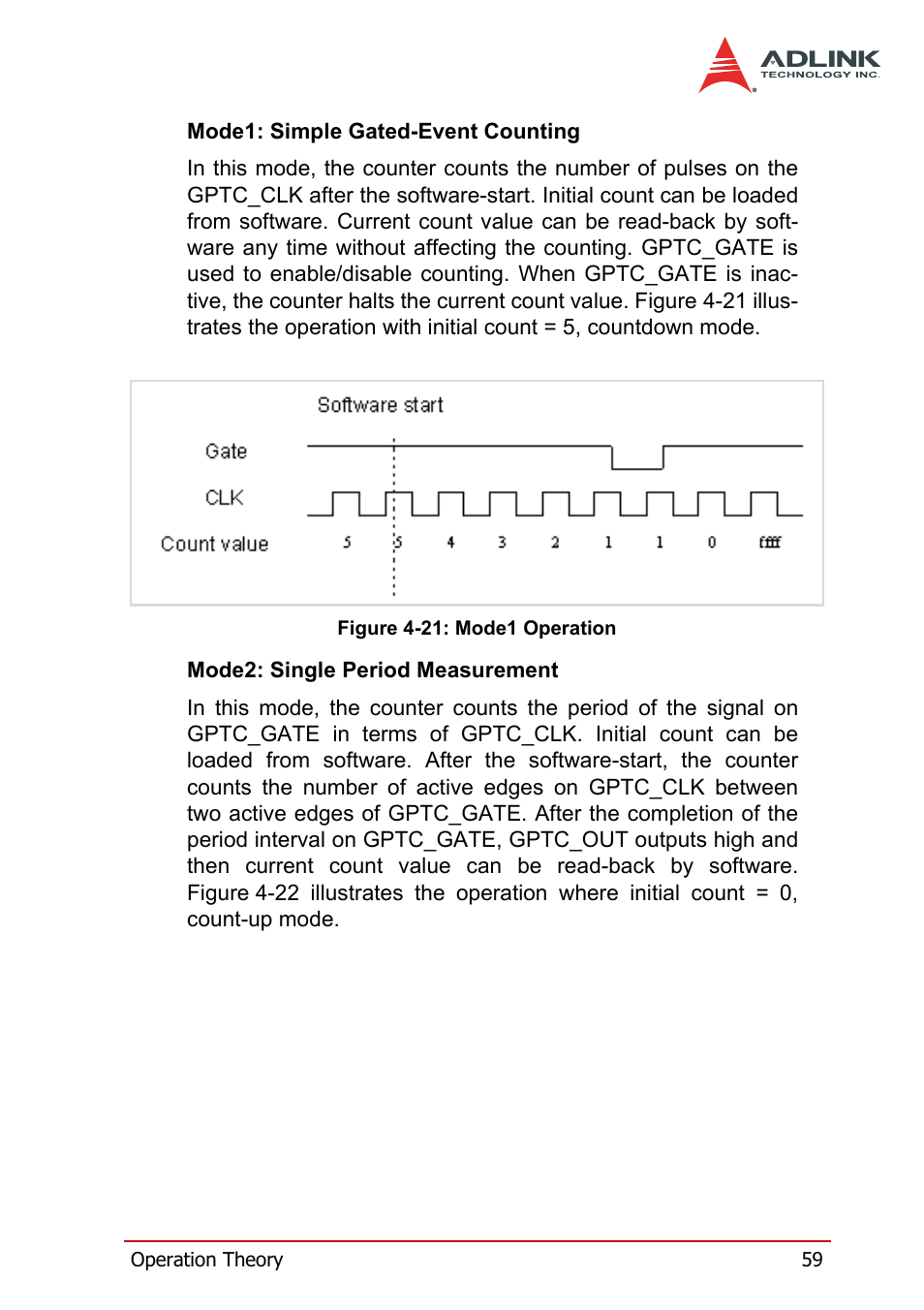 Figure 4-21: mode1 operation | ADLINK DAQe-2214 User Manual | Page 71 / 94