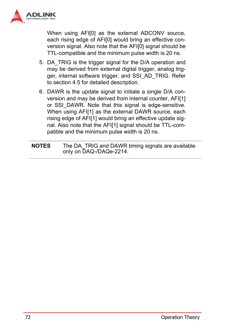 ADLINK DAQe-2214 User Manual | Page 84 / 94