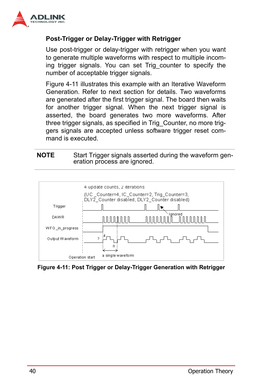 Retrigger | ADLINK DAQe-2502 User Manual | Page 50 / 74