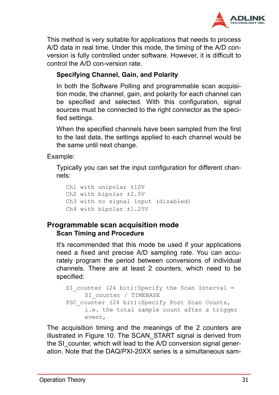 Programmable scan acquisition mode | ADLINK PXI-2006 User Manual | Page 41 / 84