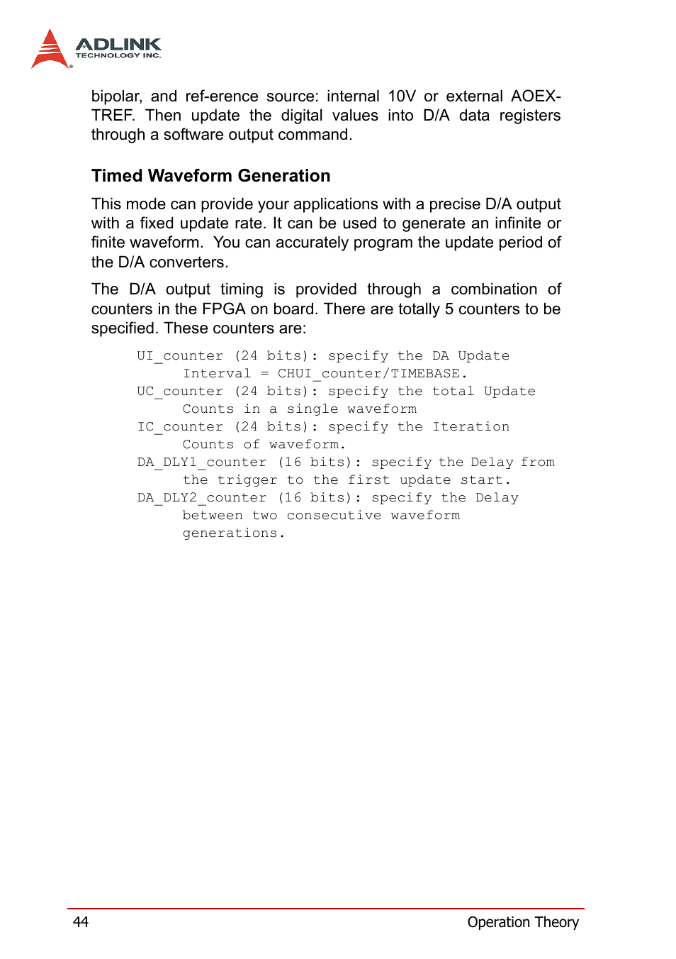 Timed waveform generation | ADLINK PXI-2006 User Manual | Page 54 / 84