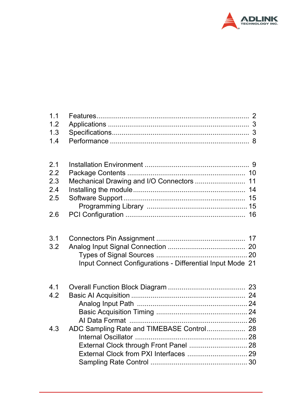 ADLINK PXI-2022 User Manual | Page 5 / 60