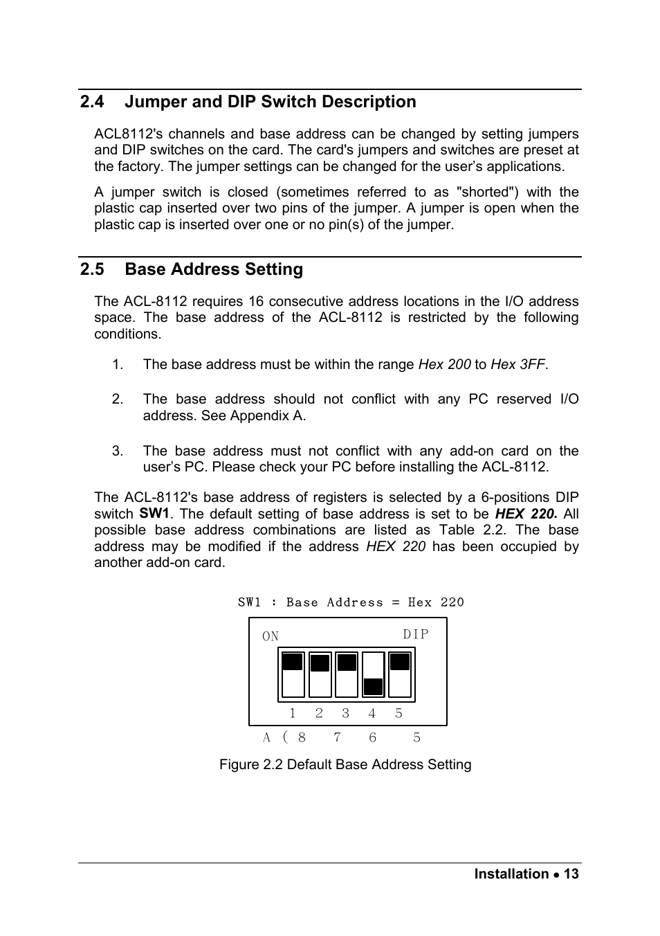 ADLINK ACL-8112 Series User Manual | Page 21 / 93
