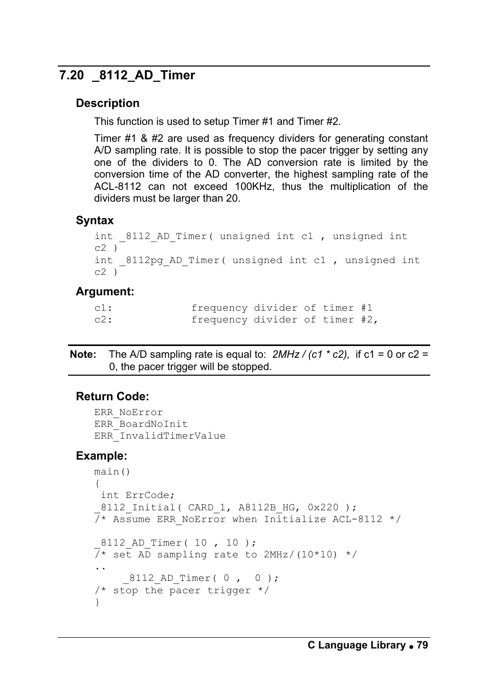 ADLINK ACL-8112 Series User Manual | Page 87 / 93