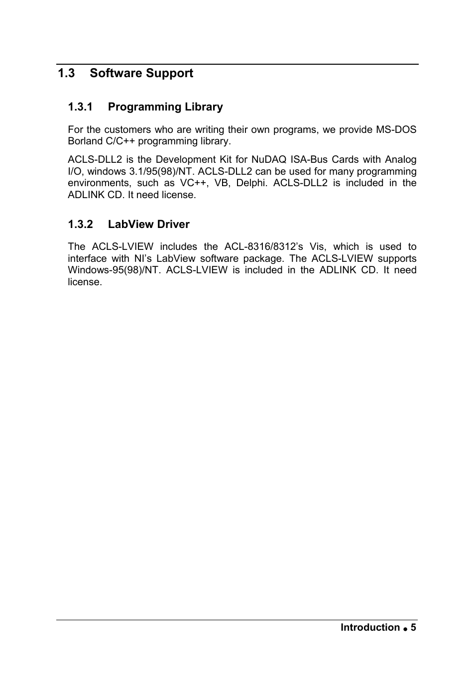 ADLINK ACL-8216 User Manual | Page 13 / 75