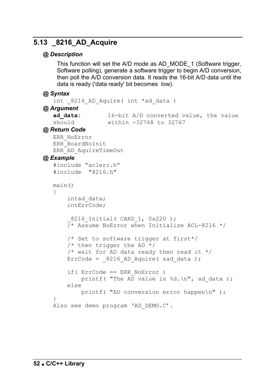 ADLINK ACL-8216 User Manual | Page 60 / 75