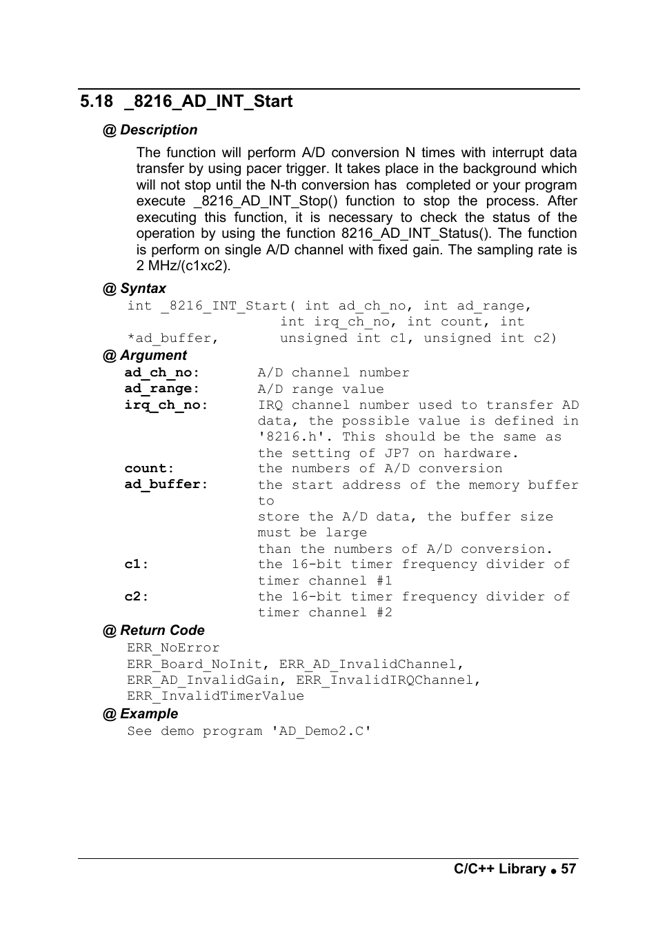 ADLINK ACL-8216 User Manual | Page 65 / 75