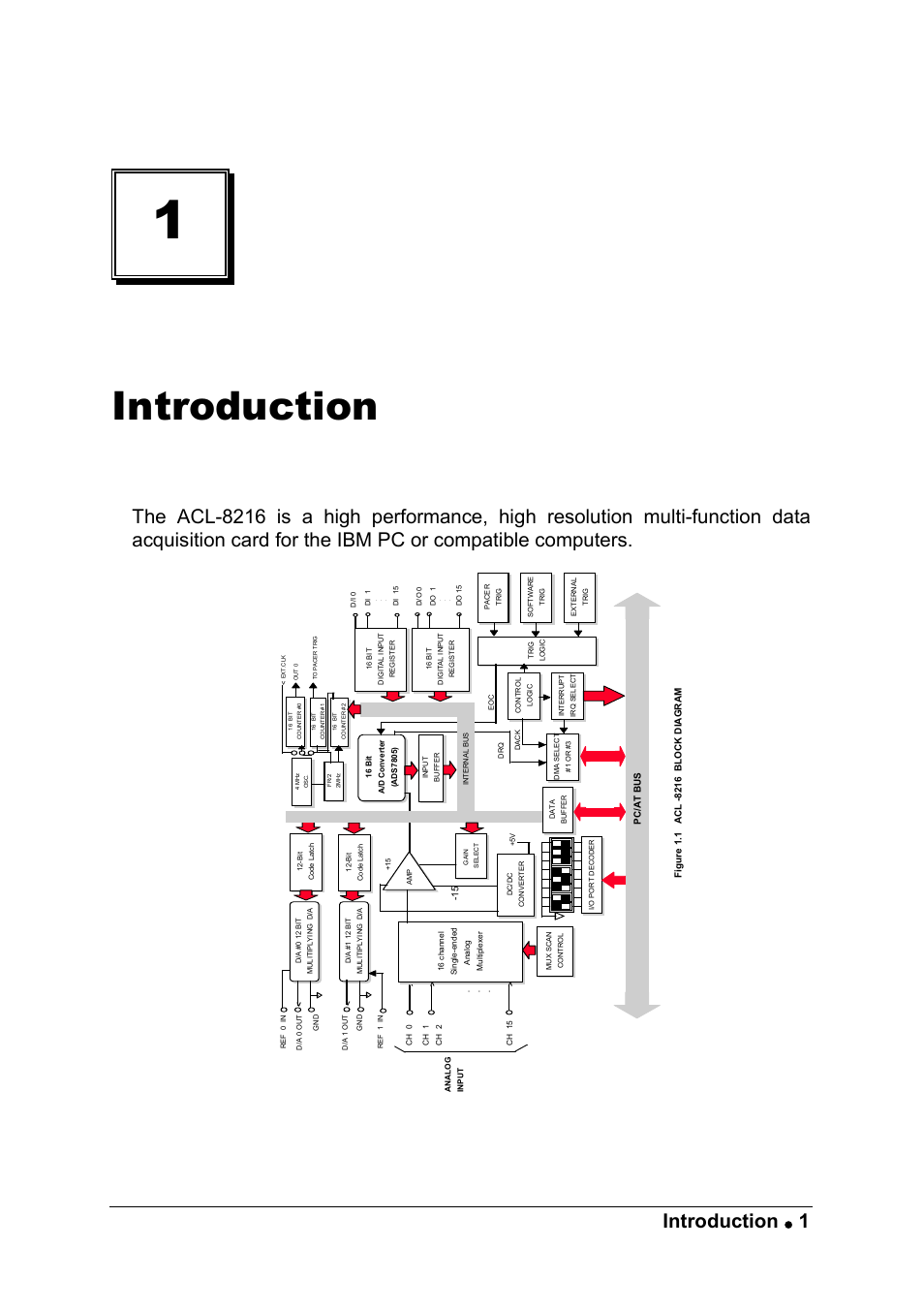 Introduction, Introduction • 1 | ADLINK ACL-8216 User Manual | Page 9 / 75