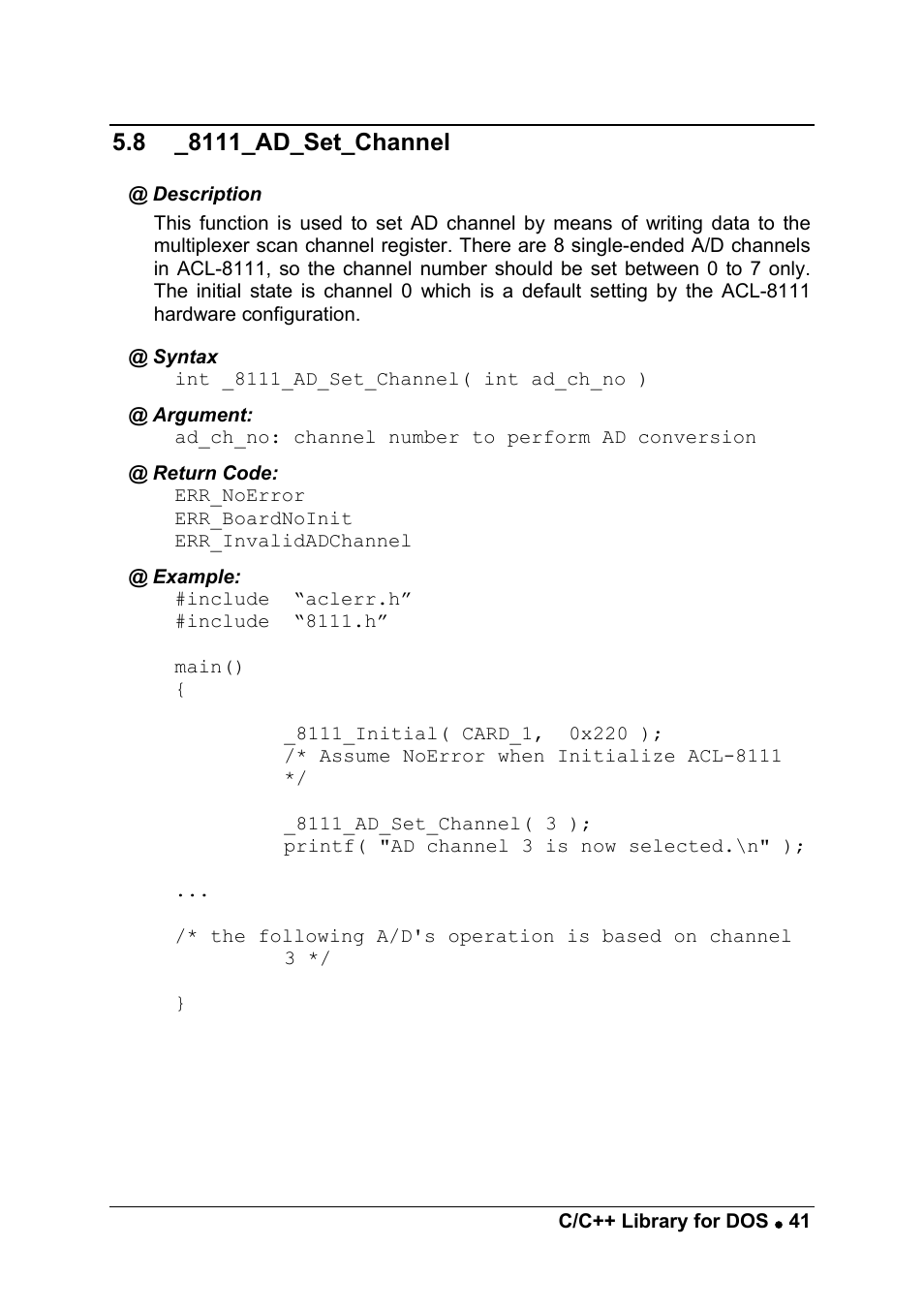 ADLINK ACL-8111 User Manual | Page 47 / 61