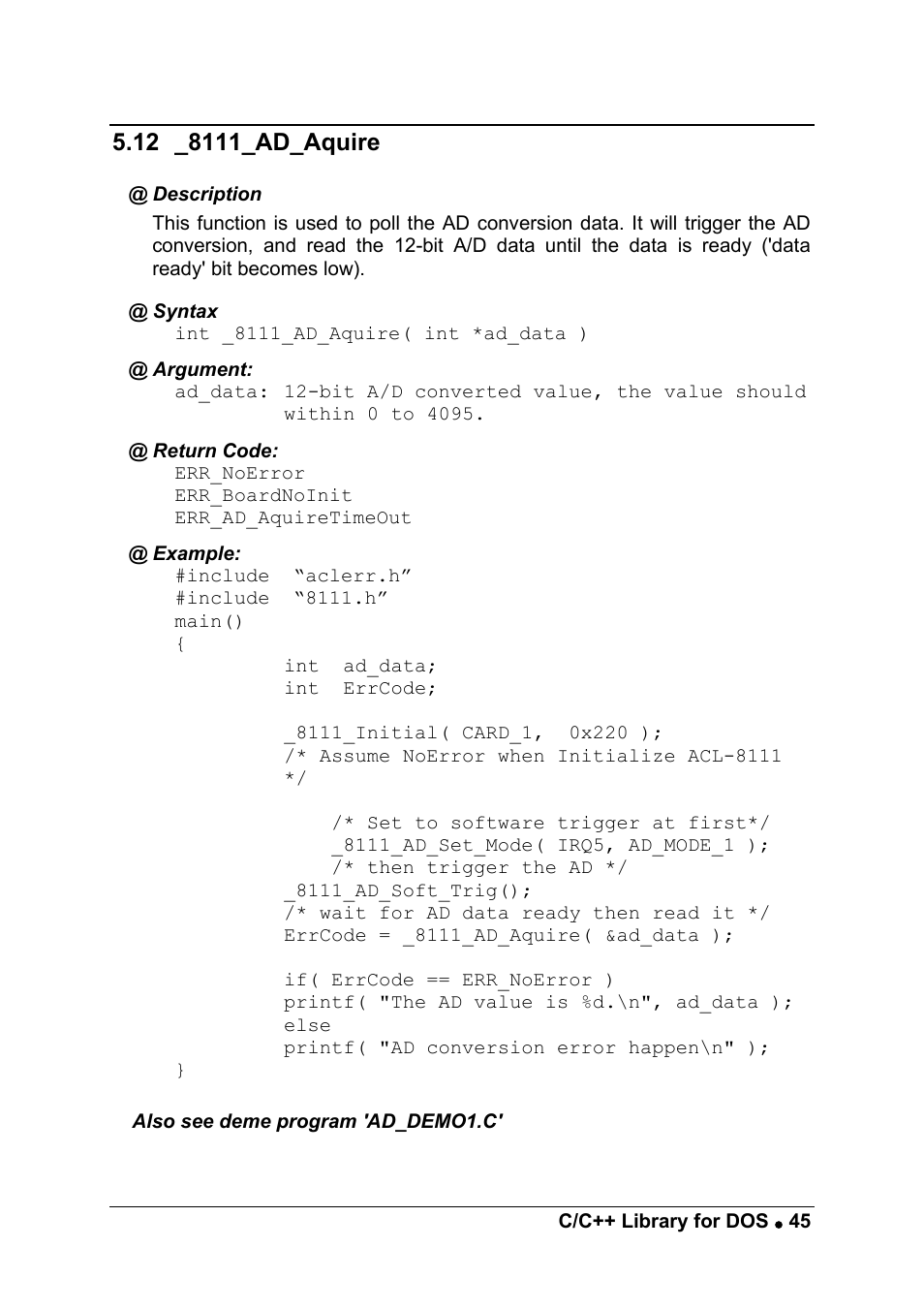 ADLINK ACL-8111 User Manual | Page 51 / 61