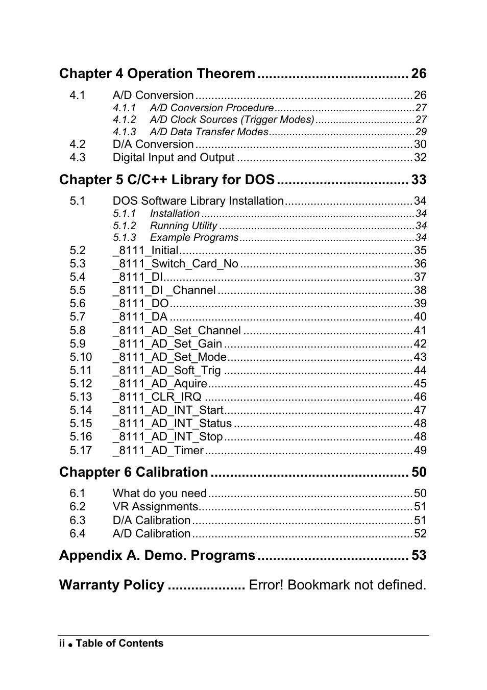 ADLINK ACL-8111 User Manual | Page 6 / 61