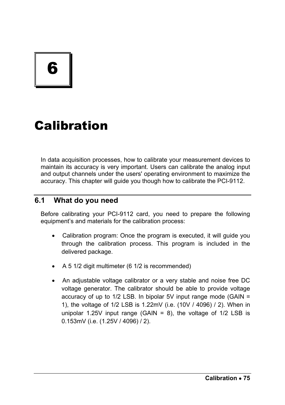 Calibration | ADLINK PCM-9112+ User Manual | Page 83 / 94