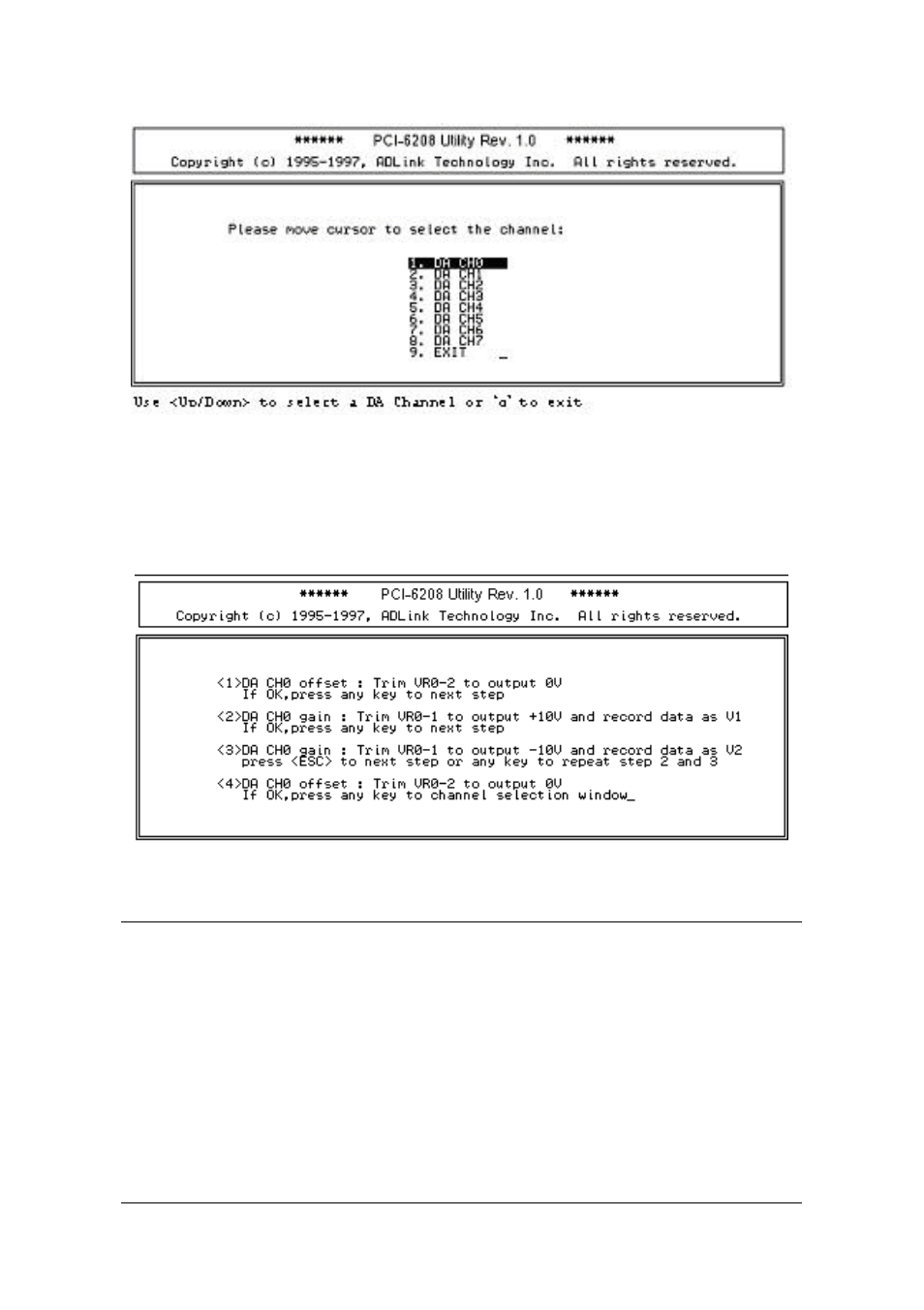 2 calibration of analog output channel | ADLINK cPCI-6208V User Manual | Page 43 / 47