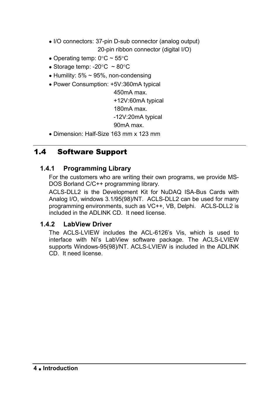 ADLINK ACL-6126 User Manual | Page 10 / 28