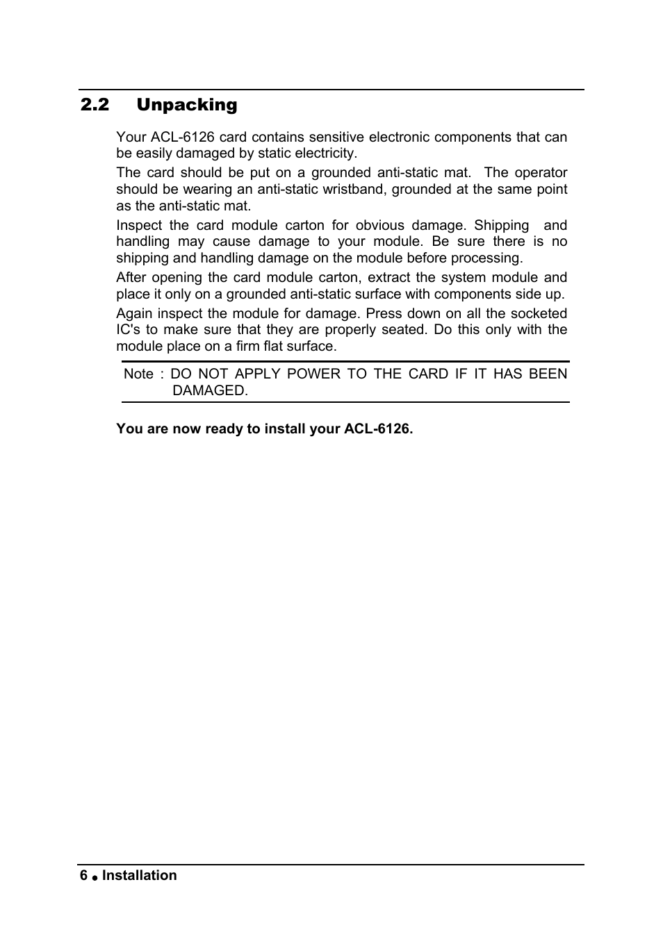 ADLINK ACL-6126 User Manual | Page 12 / 28