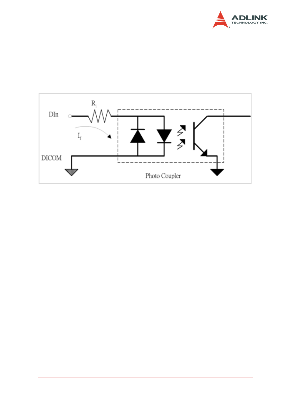 3 operation theory, 1 isolated digital input, Isolated digital input | 3operation theory | ADLINK PCI-7442 User Manual | Page 39 / 82