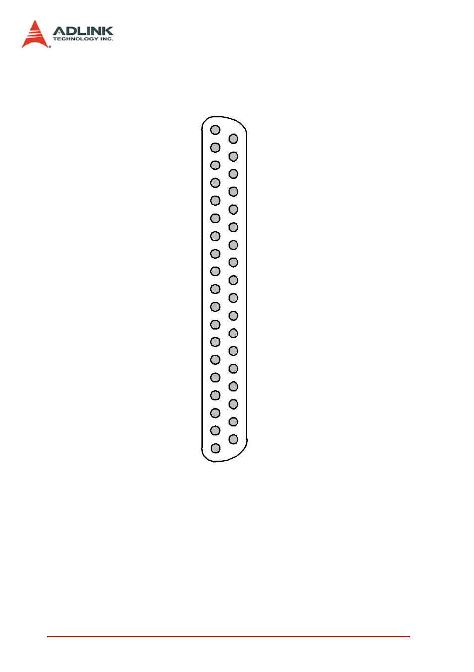 Pci-7233 pin assignment, Figure 2-5: pci-7233 pin assignment | ADLINK LPCI-7230 User Manual | Page 38 / 56