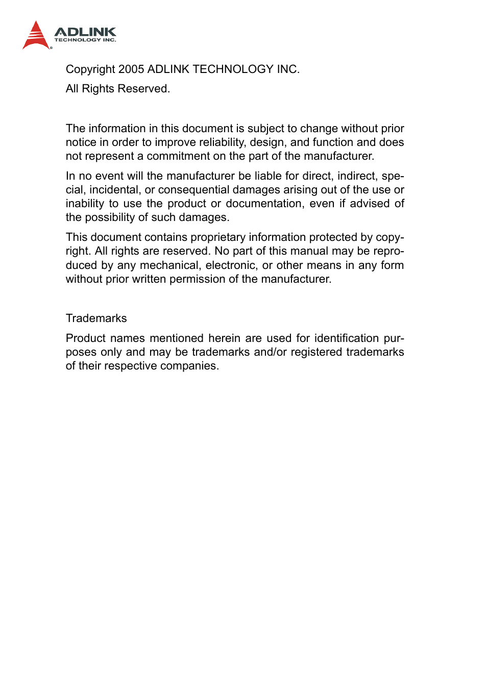 ADLINK PCI-7260 User Manual | Page 2 / 66