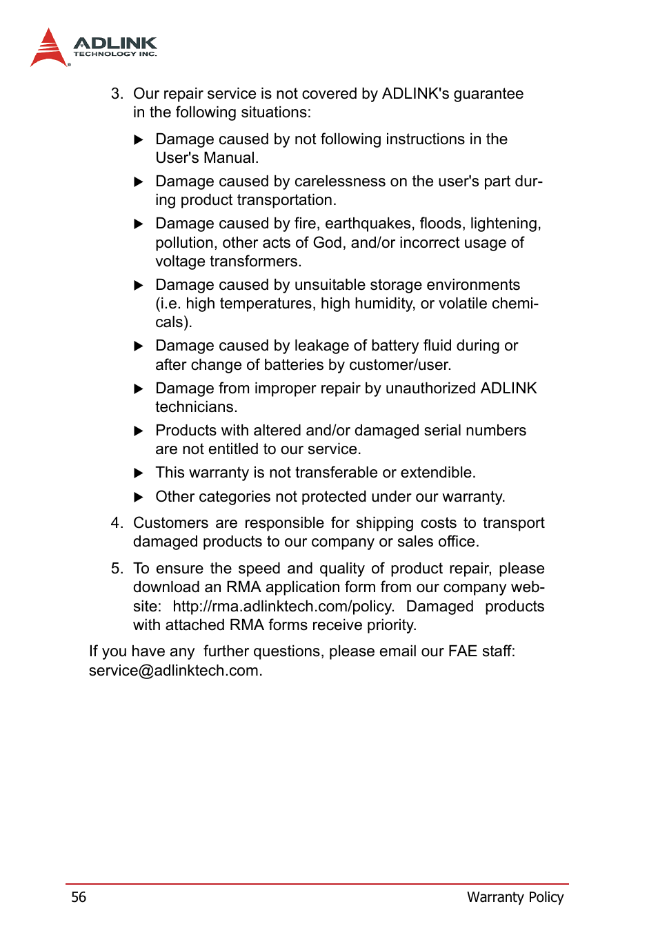 ADLINK PCI-7260 User Manual | Page 66 / 66