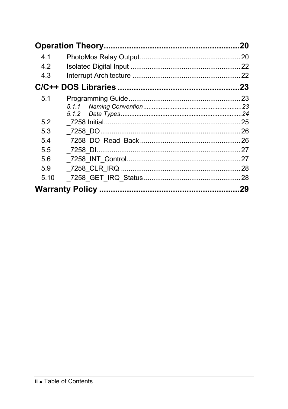 ADLINK PCI-7258 User Manual | Page 6 / 38