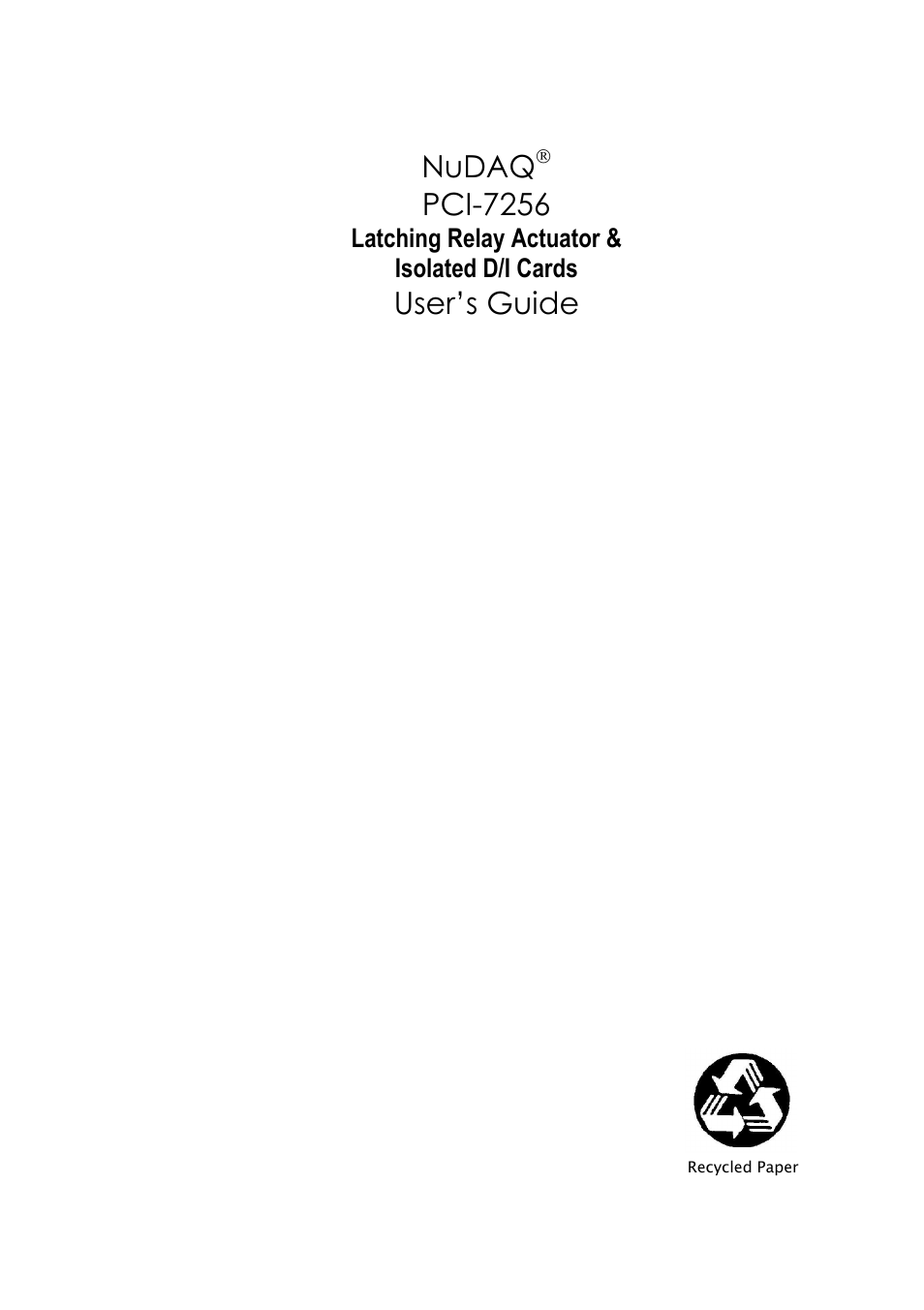 ADLINK PCI-7256 User Manual | 48 pages