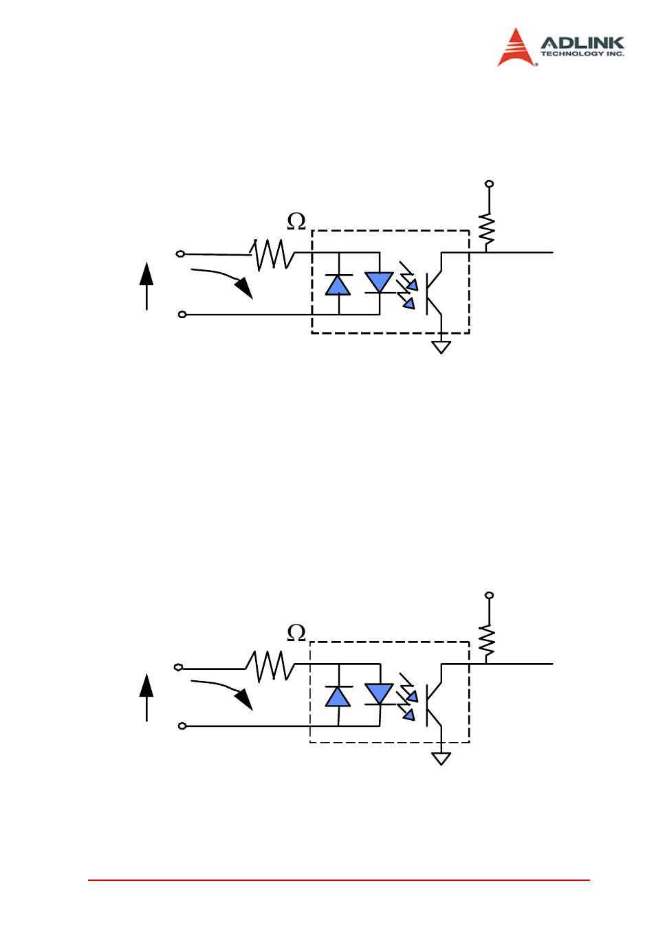 2 using isolated input, Using isolated input | ADLINK PCI-7251 User Manual | Page 43 / 48