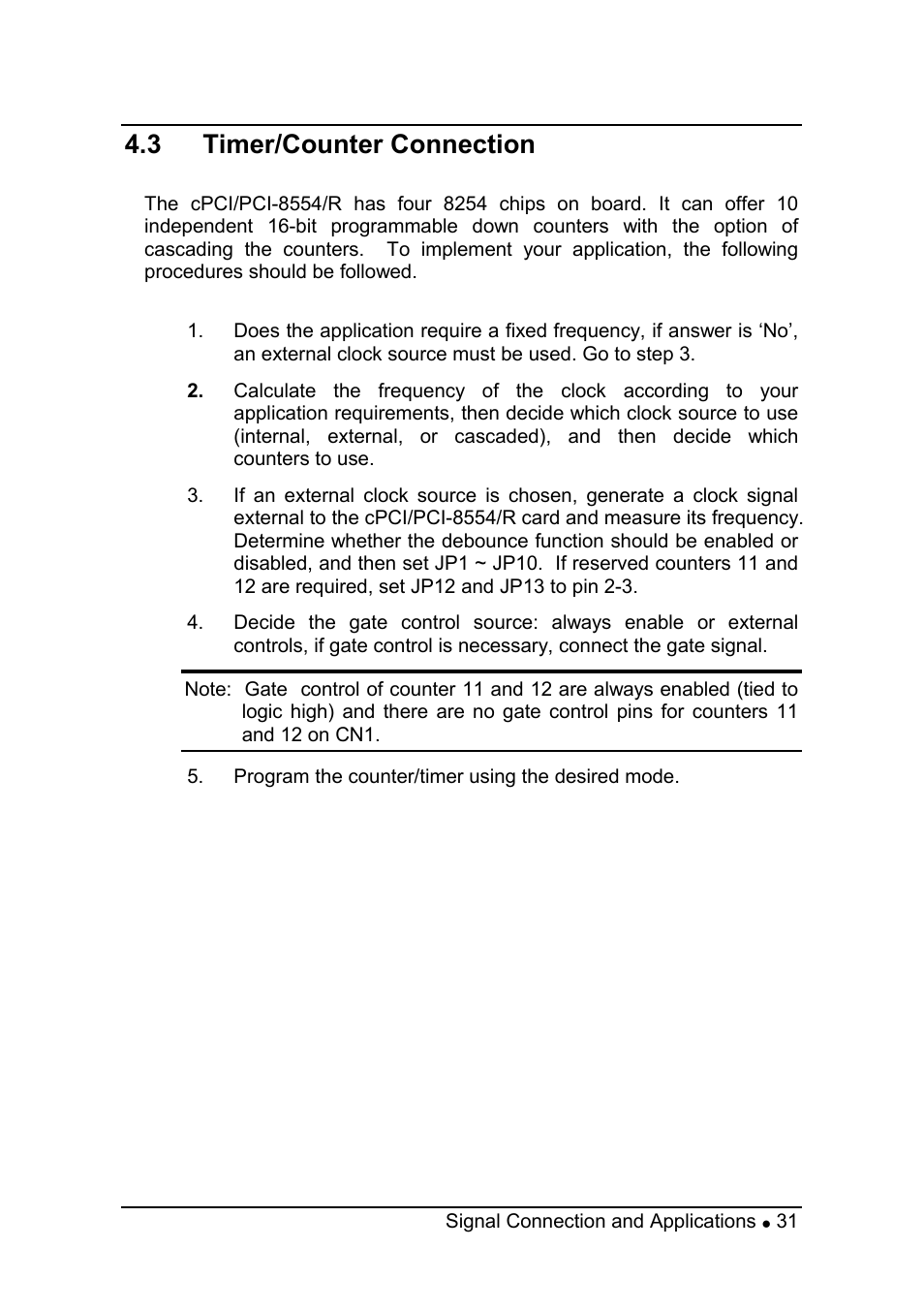 3 timer/counter connection | ADLINK PCI-8554 User Manual | Page 41 / 67