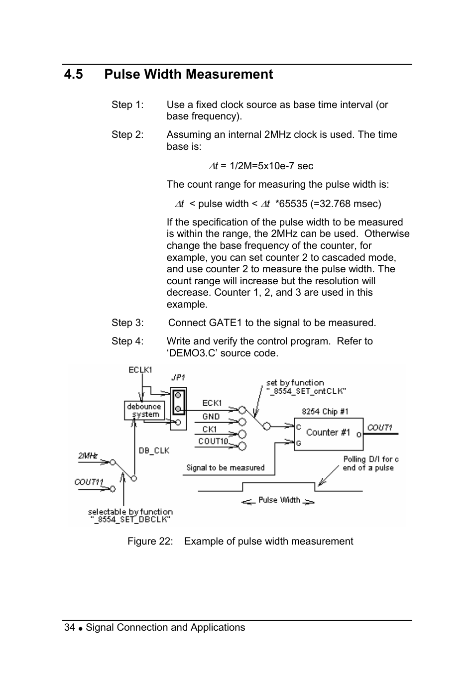 5 pulse width measurement | ADLINK PCI-8554 User Manual | Page 44 / 67