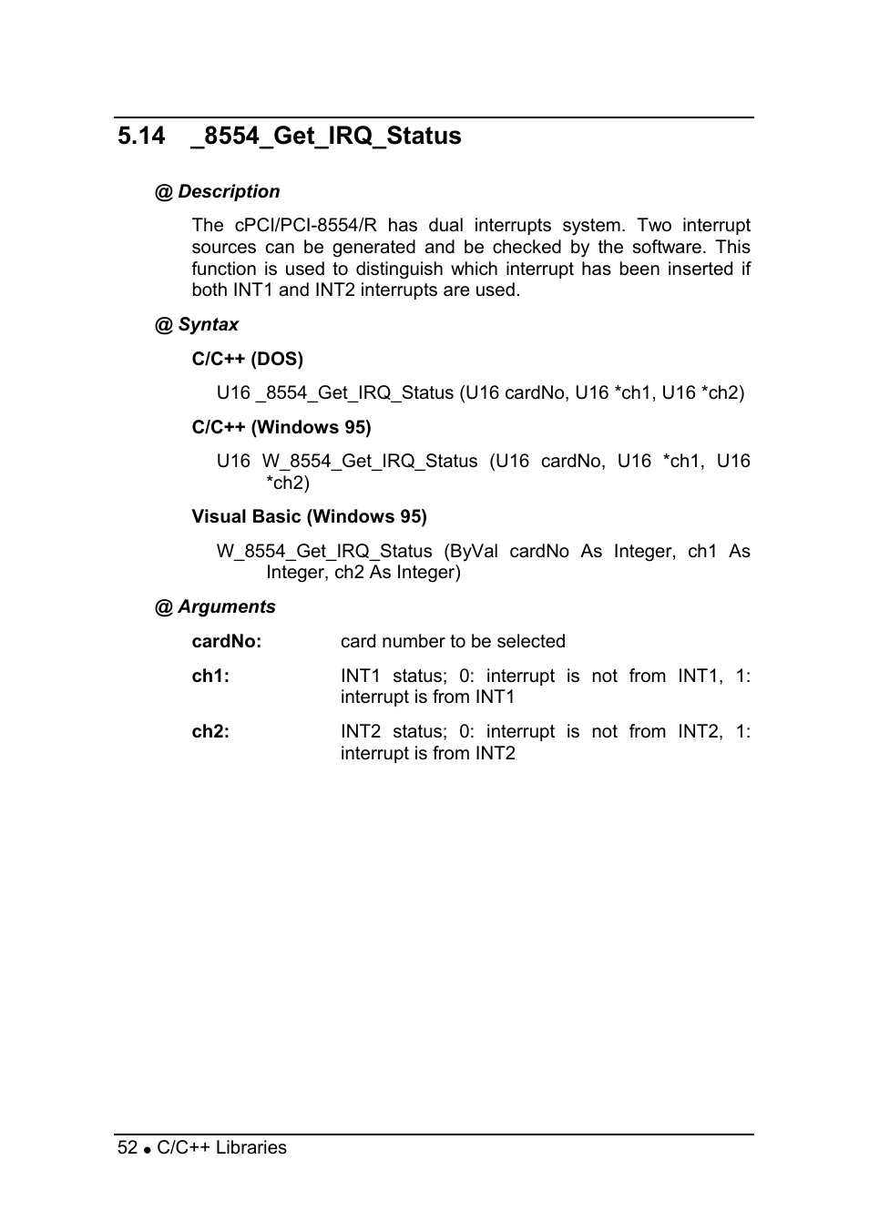 ADLINK PCI-8554 User Manual | Page 62 / 67