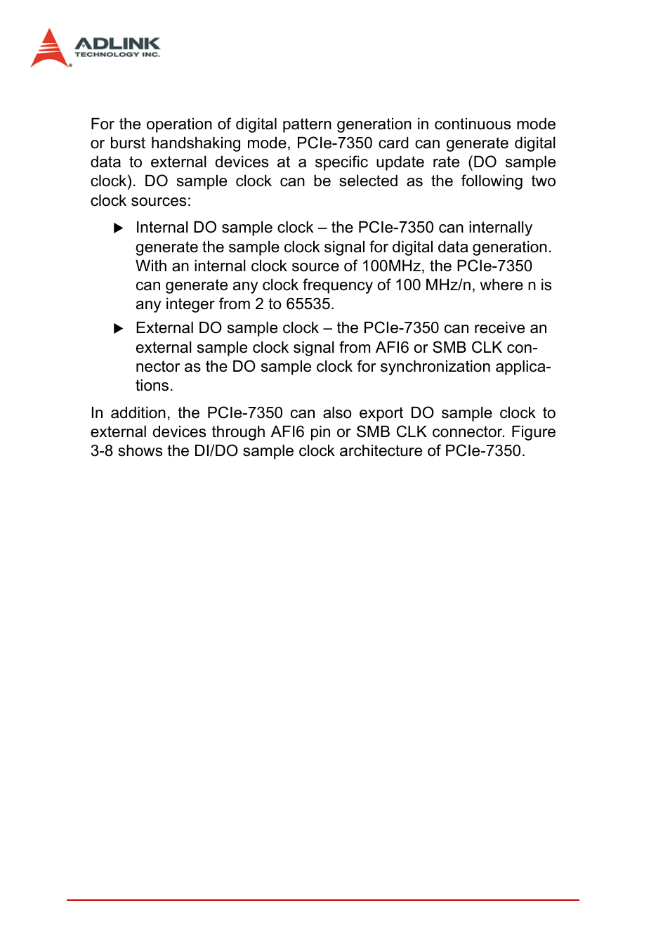 2 digital output (do) sample clock, Digital output (do) sample clock | ADLINK PCIe-7350 User Manual | Page 42 / 86