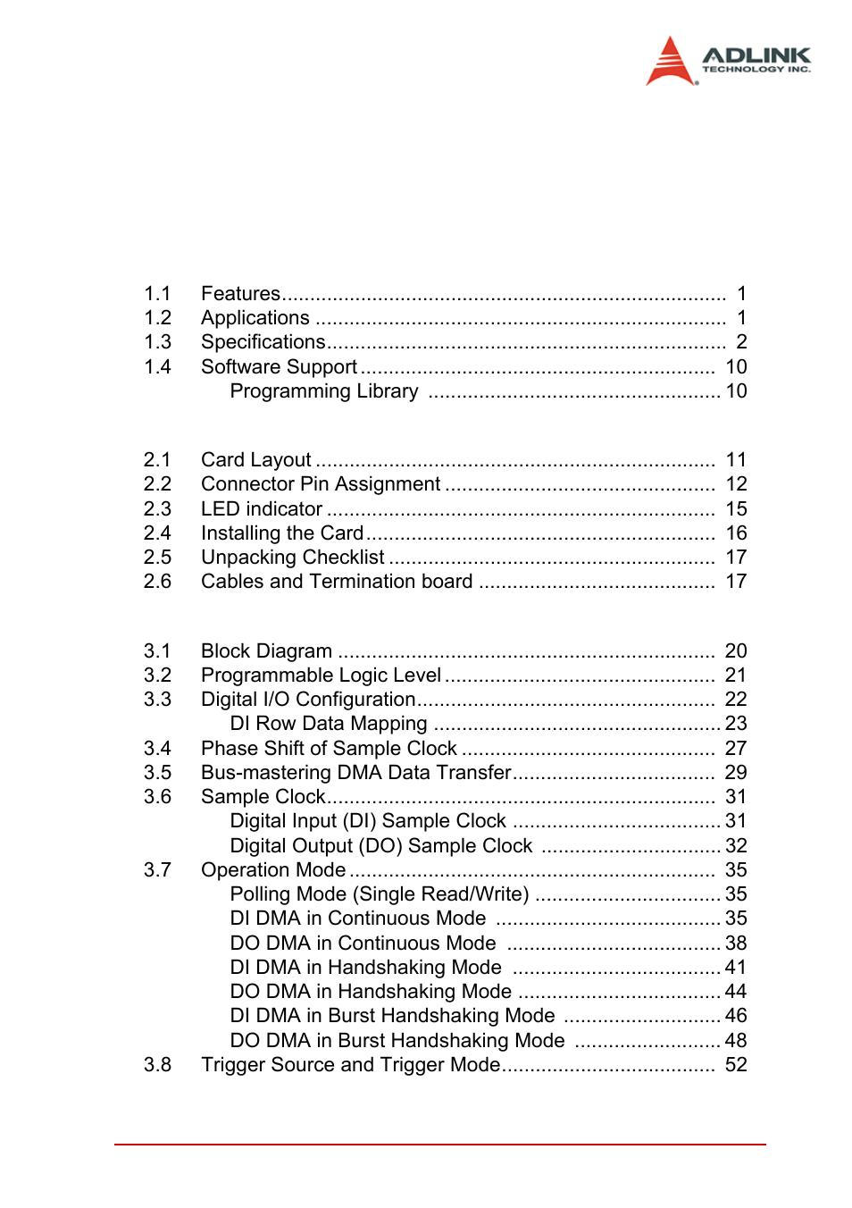 ADLINK PCIe-7350 User Manual | Page 5 / 86