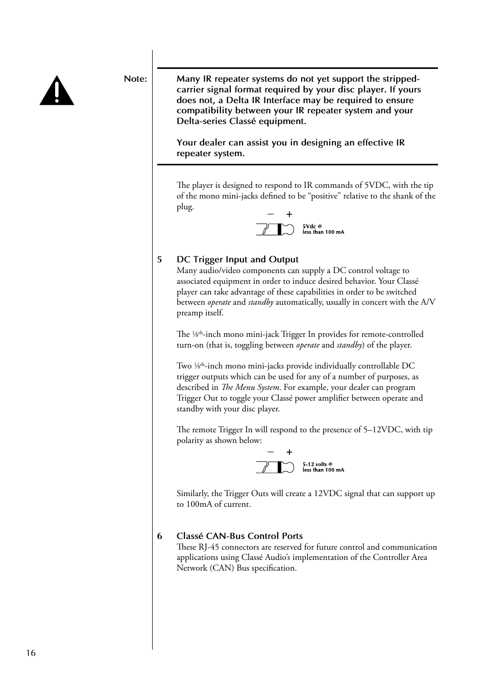 Classe Audio CDP-102 User Manual | Page 16 / 48