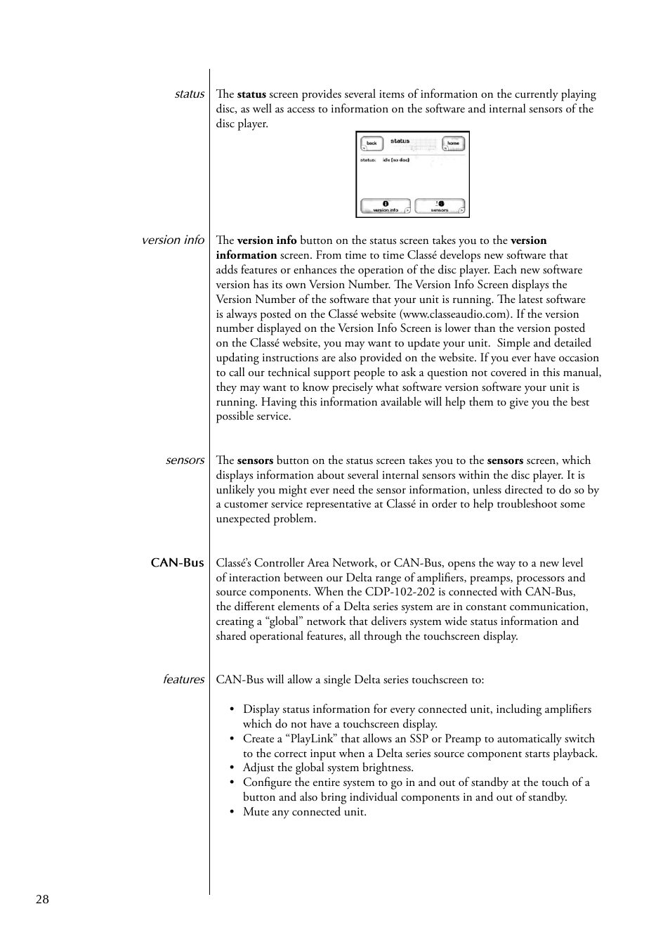 Classe Audio CDP-102 User Manual | Page 28 / 48