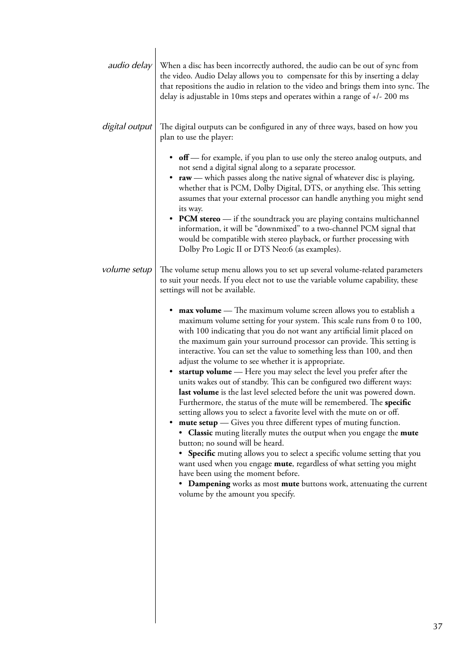 Classe Audio CDP-102 User Manual | Page 37 / 48