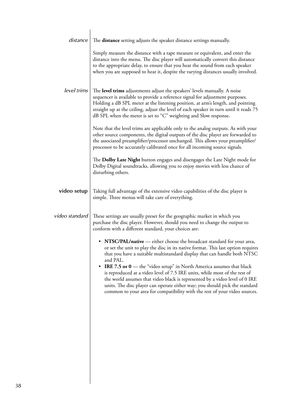 Classe Audio CDP-102 User Manual | Page 38 / 48