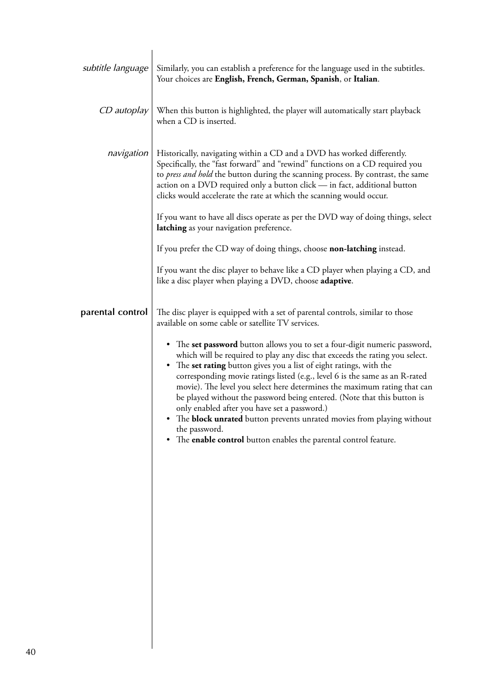 Classe Audio CDP-102 User Manual | Page 40 / 48