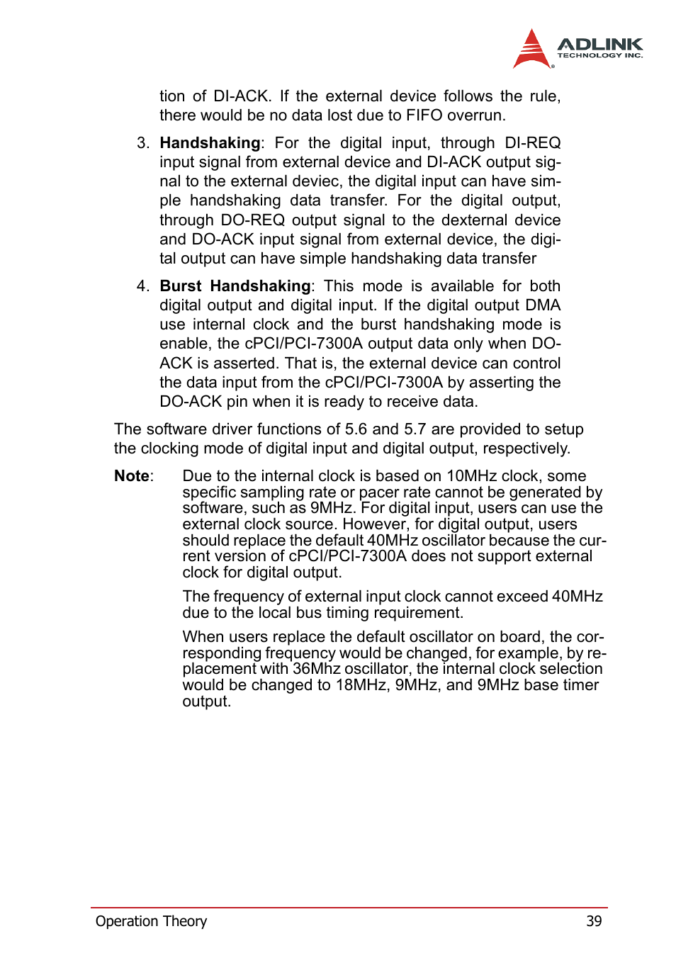 ADLINK PCI-7300A User Manual | Page 51 / 112